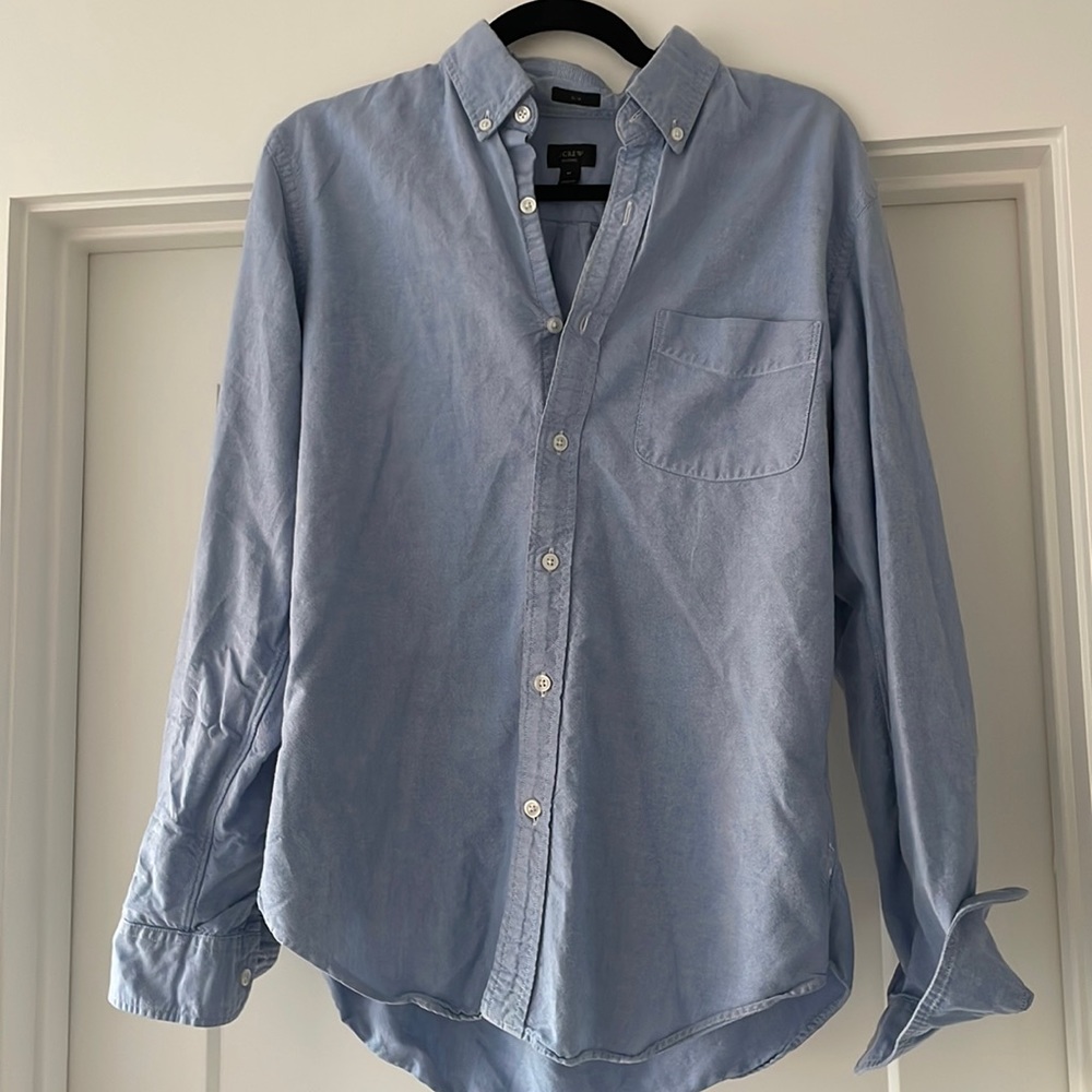 J. Crew men's Oxford button down in light blue (M)